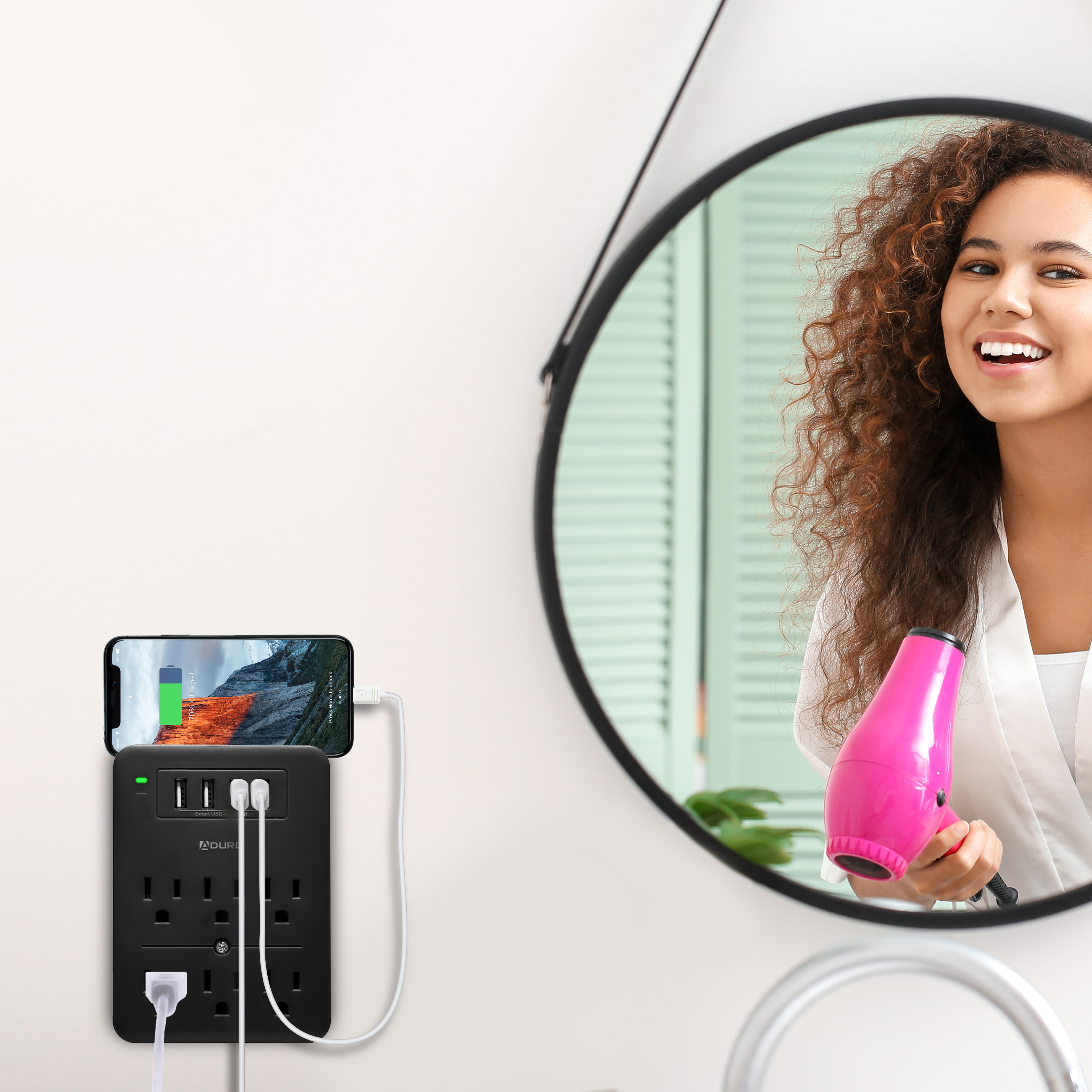 Surge Multi Charging Station with 6 Outlets & 4 USB Ports Header Image